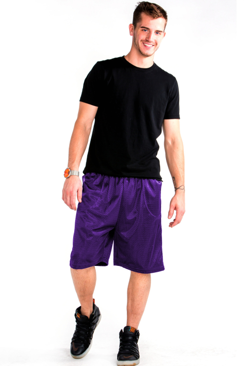 Mesh Shorts Front Purple