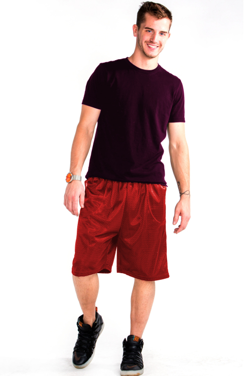 Mesh Shorts Front Red