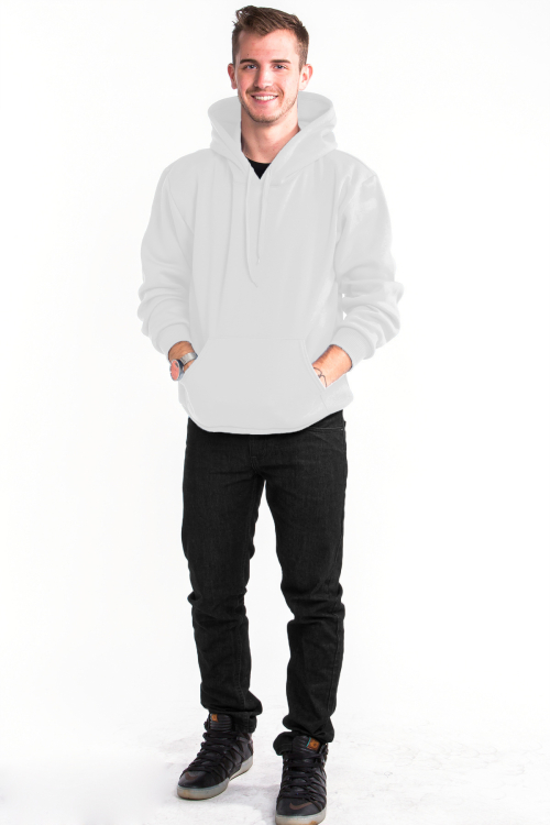 Pullover Hoodie Front White
