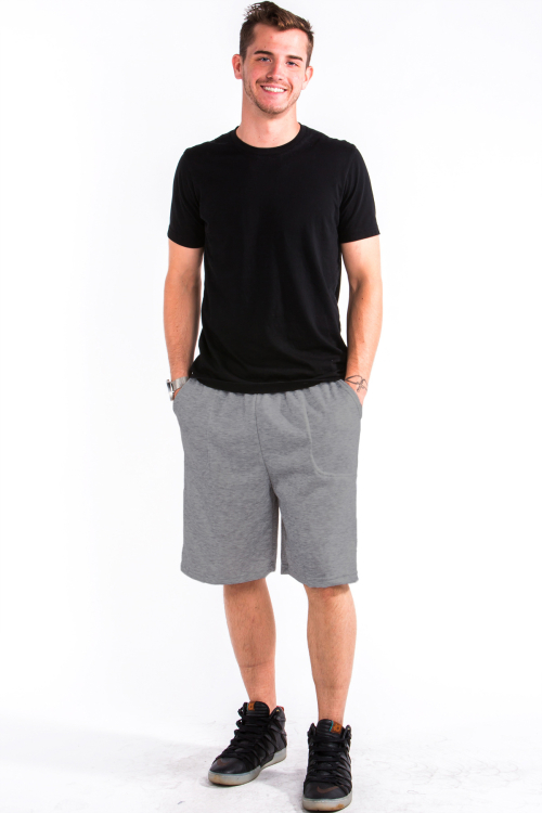 Sweat Shorts Front Medium Gray